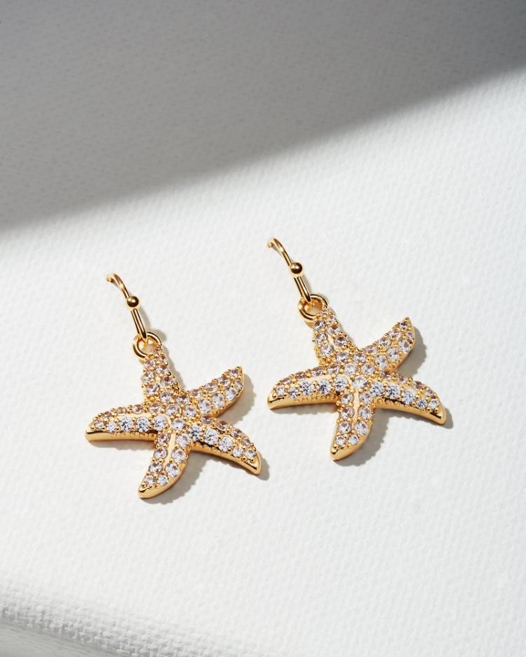 Women Jewelry | Tommy Bahama Island Essence Gold Starfish Earrings Gold