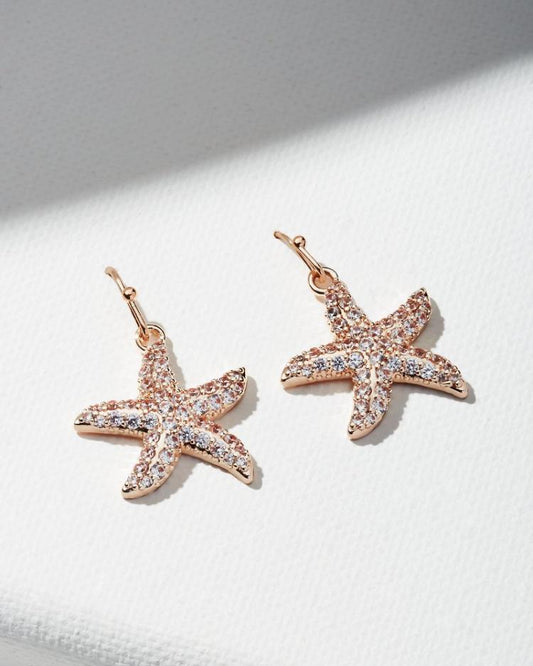 Women Jewelry | Tommy Bahama Island Essence Rose Gold Starfish Drop Earrings Rose Gold
