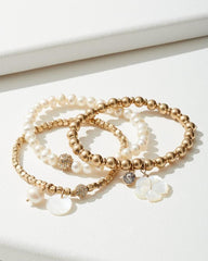 Women Jewelry | Tommy Bahama Island Essence Stretch Charm Bracelet Set Gold