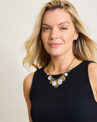 Women Jewelry | Tommy Bahama Madeira Mother Of Pearl Statement Necklace Gold