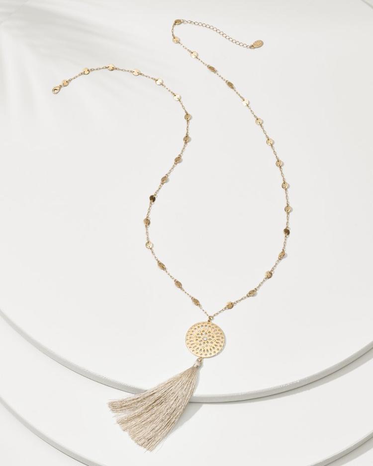 Women Jewelry | Tommy Bahama Madeira Tassel Pendant Necklace Gold