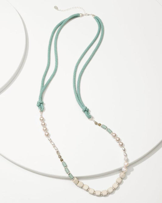 Women Jewelry | Tommy Bahama Marco Island Mixed Materials Necklace Silver