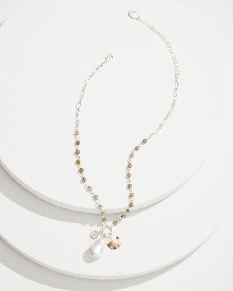 Women Jewelry | Tommy Bahama Marco Island Shell And Mother Of Pearl Pendant Necklace Silver