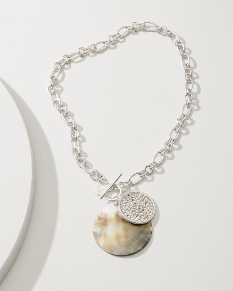Women Jewelry | Tommy Bahama Marco Island Shell Pendant Necklace Silver