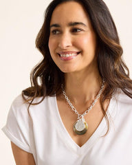Women Jewelry | Tommy Bahama Marco Island Shell Pendant Necklace Silver
