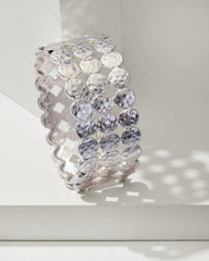 Women Jewelry | Tommy Bahama Marco Island Textured Disc Statement Bangle Silver