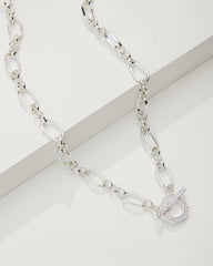 Women Jewelry | Tommy Bahama Sanibel Island Crystal Link Necklace Silver