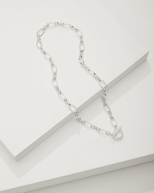 Women Jewelry | Tommy Bahama Sanibel Island Crystal Link Necklace Silver