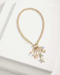 Women Jewelry | Tommy Bahama Sanibel Island Multi-Charm Necklace Gold