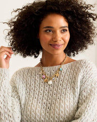 Women Jewelry | Tommy Bahama Tidal Treasure Multi-Charm Statement Necklace Gold