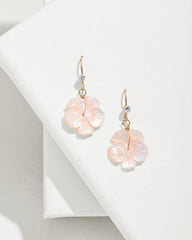 Women Jewelry | Tommy Bahama Tropical Blooms Coral Hibiscus Dangle Earrings Pink