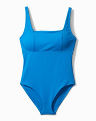 Women One-Piece Suits | Tommy Bahama Palm Modern® Square Neck One-Piece Swimsuit Cerulean Crystal
