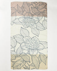 Women Scarves & Wraps | Tommy Bahama Block Bouquet Wrap Scarf Camel