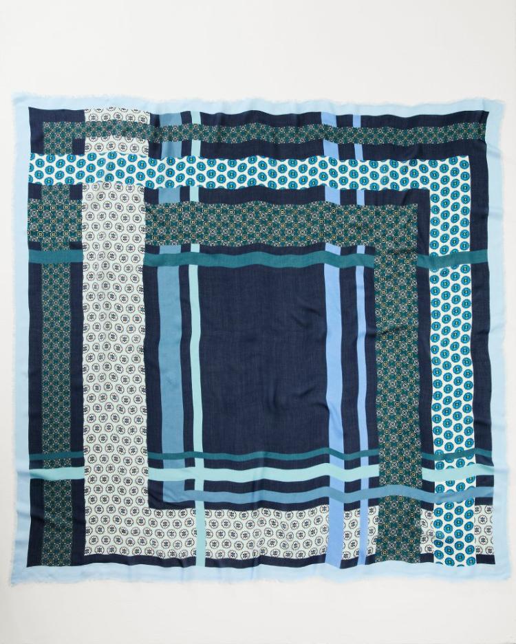 Women Scarves & Wraps | Tommy Bahama Foulard Patch Square Scarf Navy