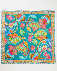 Women Scarves & Wraps | Tommy Bahama Hypnotic Garden Square Scarf Blue Spruce