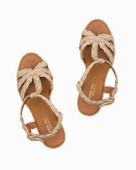 Women Shoes & Sandals | Tommy Bahama André Assous Madina Raffia Wedges Beige