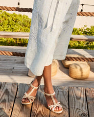 Women Shoes & Sandals | Tommy Bahama André Assous Madina Raffia Wedges Beige
