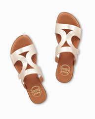 Women Shoes & Sandals | Tommy Bahama André Assous Nailea Metallic Cork Sandals Platino