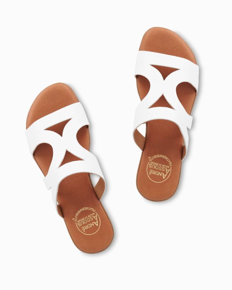 Women Shoes & Sandals | Tommy Bahama André Assous Nailea Nappa Sandals White