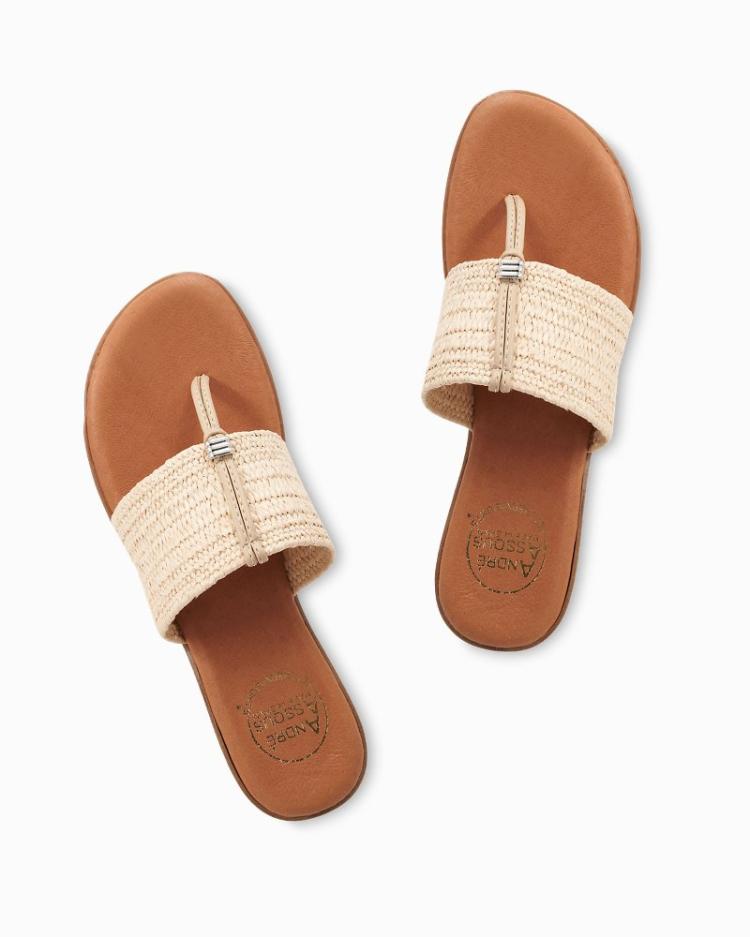 Women Shoes & Sandals | Tommy Bahama André Assous Nice Featherweights™ Raffia Sandals Natural