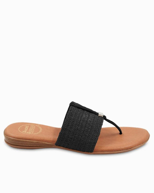 Women Shoes & Sandals | Tommy Bahama André Assous Nice Stretch Raffia Featherweights™ Sandals Black