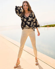 Women Shoes & Sandals | Tommy Bahama André Assous Nolita Raffia Wedge Sandals Natural/platino Stripe