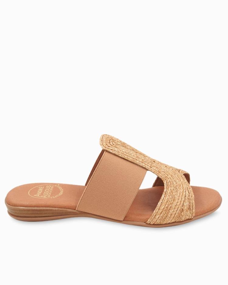 Women Shoes & Sandals | Tommy Bahama André Assous Noor Raffia Stretch Sandals Natural