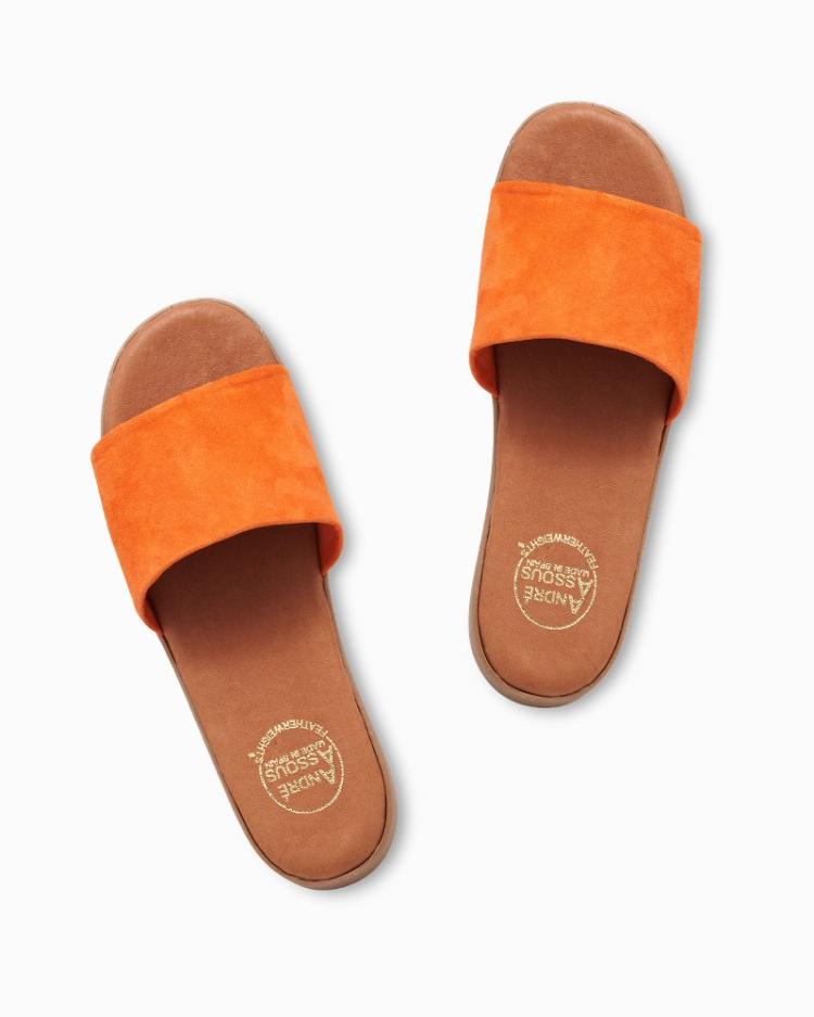 Women Shoes & Sandals | Tommy Bahama André Assous Paloma Suede Featherweights™ Sandals Orange