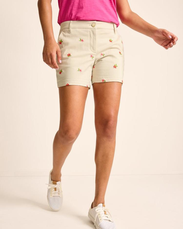 Women Shorts | Tommy Bahama Boracay® Ditsy Tropic 5-Inch Shorts Moonbeam