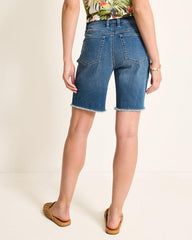 Women Shorts | Tommy Bahama Cut-Off Bermuda Denim Shorts Med Playa Wash