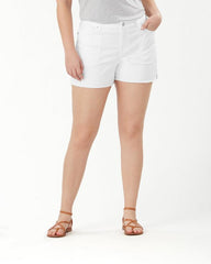 Women Shorts | Tommy Bahama Ella Twill 4-Inch High-Rise Utility Shorts White