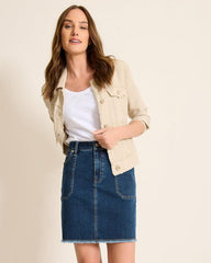 Women Skirts | Tommy Bahama Utility Denim Skirt Sunset Blue Wash