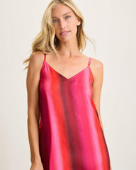 Women Sleepwear | Tommy Bahama Satin Short Chemise Burgundy