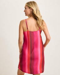 Women Sleepwear | Tommy Bahama Satin Short Chemise Burgundy