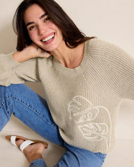 Women Sweaters | Tommy Bahama Breezy Beach Crew Sweater Havana Bay