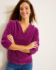 Women Sweaters | Tommy Bahama Island Luna Chenille Hoodie Island Sunset