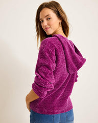 Women Sweaters | Tommy Bahama Island Luna Chenille Hoodie Island Sunset