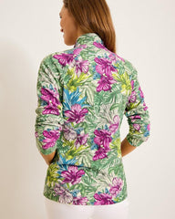 Women Sweatshirts | Tommy Bahama Aruba Jungle Jewels Full-Zip Sweatshirt Coconut