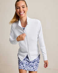 Women Sweatshirts | Tommy Bahama Aubrey Quilted Hybrid Jacket White