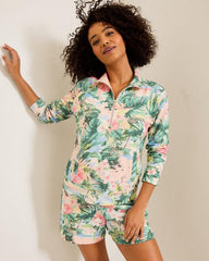 Women Sweatshirts | Tommy Bahama Marina Del Mar Ocean Vida Half-Zip Sweatshirt Malibu Peach