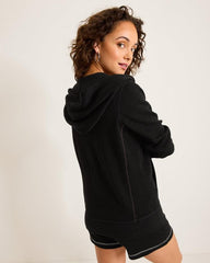 Women Sweatshirts | Tommy Bahama Tobago Bay Full-Zip Hoodie Black