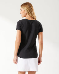 Women Tops & Shirts | Tommy Bahama Ashby Isles Short-Sleeve T-Shirt Black