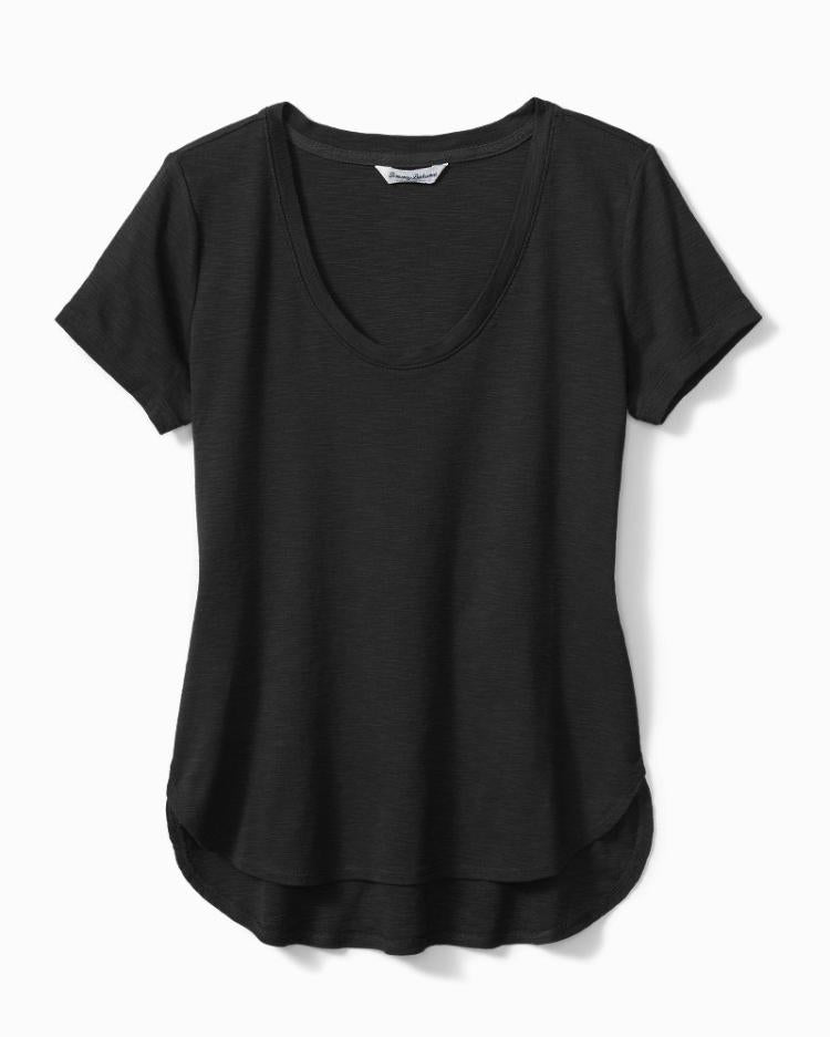 Women Tops & Shirts | Tommy Bahama Ashby Isles Short-Sleeve T-Shirt Black