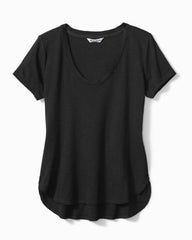Women Tops & Shirts | Tommy Bahama Ashby Isles Short-Sleeve T-Shirt Black