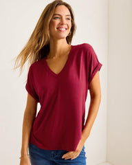 Women Tops & Shirts | Tommy Bahama Kauai Jersey T-Shirt Rhumba