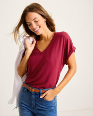 Women Tops & Shirts | Tommy Bahama Kauai Jersey T-Shirt Rhumba