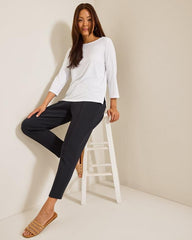 Women Tops & Shirts | Tommy Bahama Kona Isles 3/4-Sleeve Boat-Neck Top White