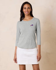 Women Tops & Shirts | Tommy Bahama NFL Ashby Isles 3/4-Sleeve T-Shirt Buffalo_bills