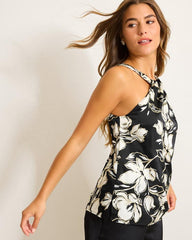 Women Tops & Shirts | Tommy Bahama Noche Mar Satin Halter Top Black