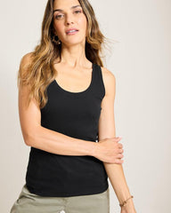 Women Tops & Shirts | Tommy Bahama Sunset Bay Ribbed Tank Top Black